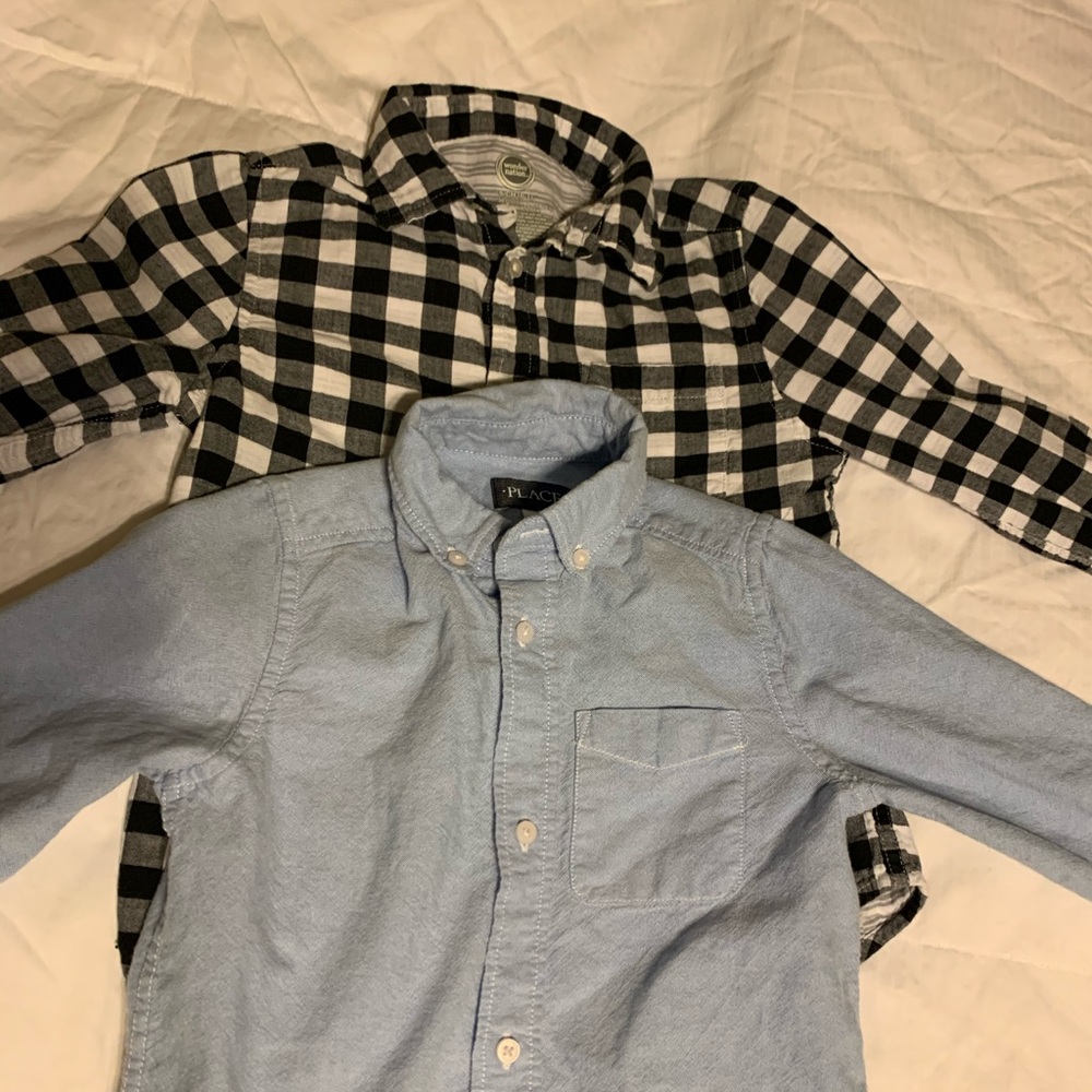 Boys Button Ups, Long Sleeved.